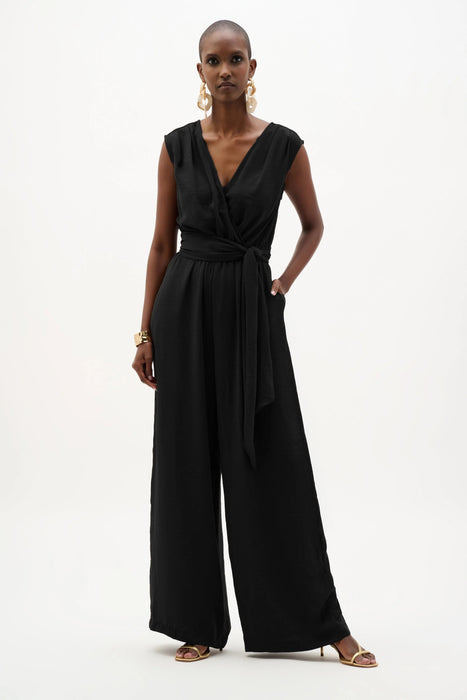 Joseph Ribkoff Wrap Wide Leg Pull-On Jumpsuit 262104