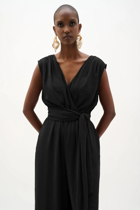Joseph Ribkoff Wrap Wide Leg Pull-On Jumpsuit 262104
