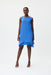 Joseph Ribkoff Style 232237 Blue Iris Chiffon Overlay Sleeveless Shift Dress