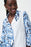 Joseph Ribkoff Blue/Vanilla Blocked Meander Print 3/4 Sleeve Jacket 232229 NEW