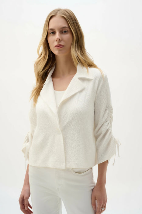 Joseph Ribkoff Shirred Sleeves Boxy Blazer Jacket 262143