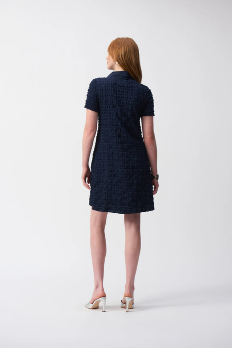 Joseph Ribkoff Bubble Jacquard A-Line Textured Dress 251084