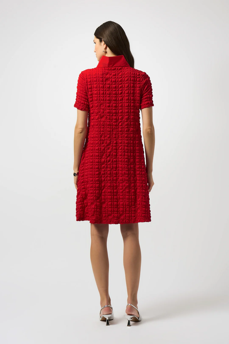 Joseph Ribkoff Bubble Jacquard A-Line Textured Dress 251084