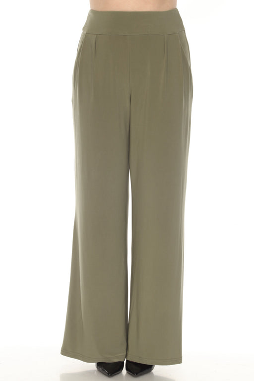 Joseph Ribkoff Style 251030 Cactus High Waist Pleated Wide Leg Pants