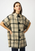 Joseph Ribkoff 253903 Champagne/Black Plaid Poncho