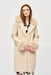 Joseph Ribkoff Style 243923 Champagne Faux Fur Long Sleeve Coat