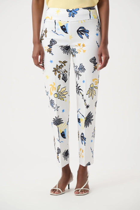 Joseph Ribkoff Printed Pull On Cropped Pants 262192