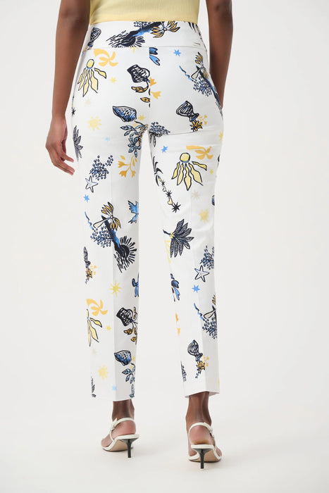 Joseph Ribkoff Printed Pull On Cropped Pants 262192
