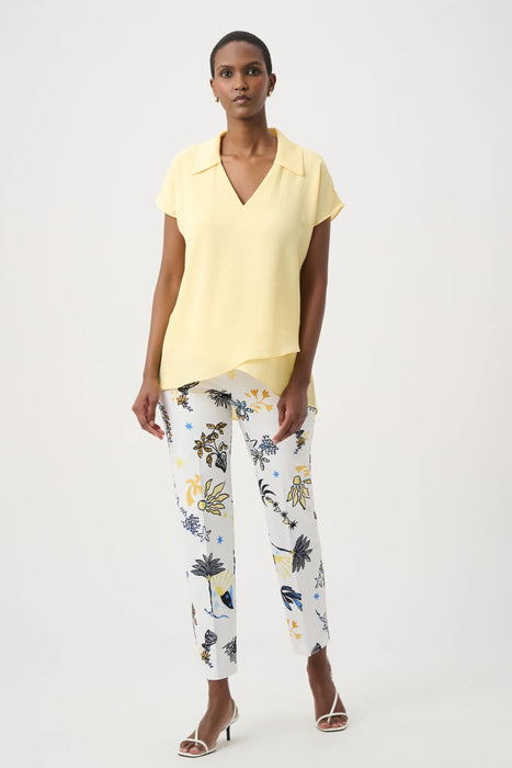 Joseph Ribkoff Printed Pull On Cropped Pants 262192