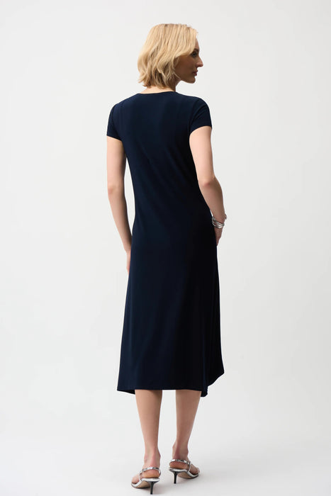 Joseph Ribkoff Scoop Neckline Midi Cocoon Dress 261259