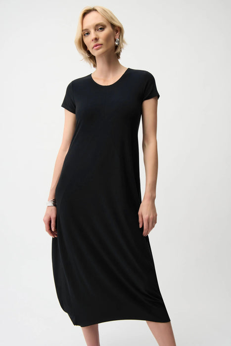 Joseph Ribkoff Scoop Neckline Midi Cocoon Dress 261259