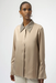 Joseph Ribkoff 254926 Fawn Collared Front-Button Long Sleeve Top