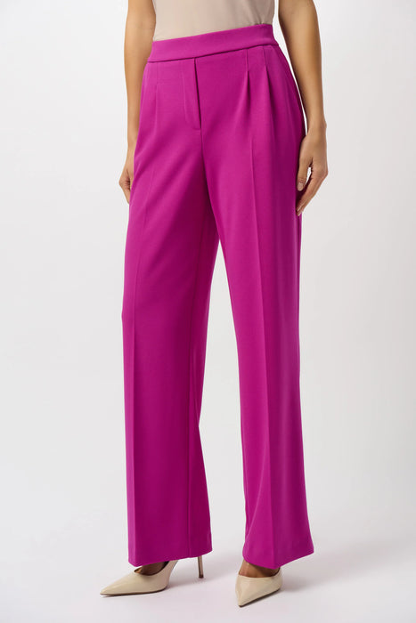 Joseph Ribkoff Pleated Pull On Wide Leg Trouser Pant 253296