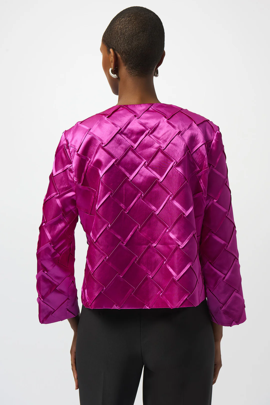 Joseph Ribkoff Textured Notched Collar Swing Jacket 253773 — AfterRetail