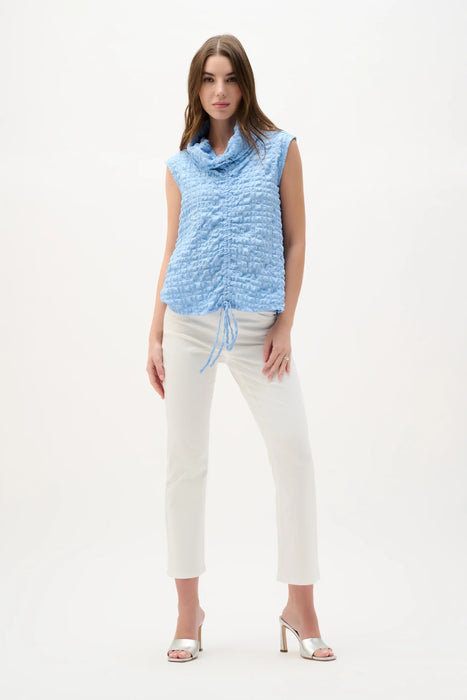 Joseph Ribkoff Bubble Jacquard Cowl Neck Top 262091