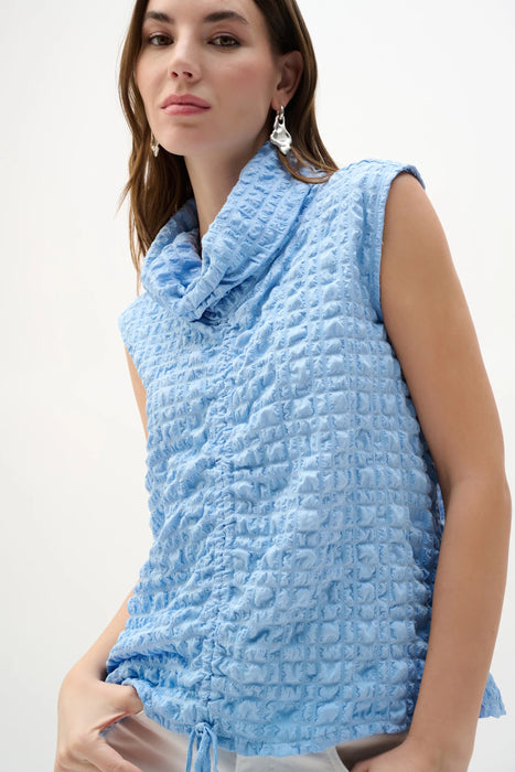 Joseph Ribkoff Bubble Jacquard Cowl Neck Top 262091