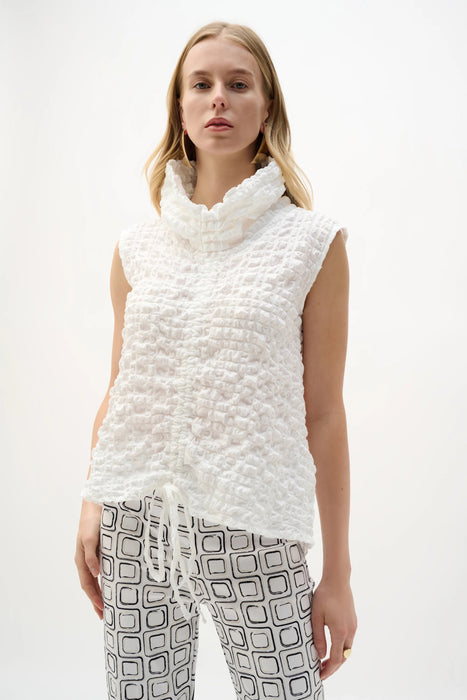 Joseph Ribkoff Bubble Jacquard Cowl Neck Top 262091
