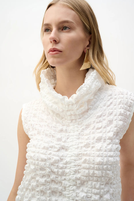 Joseph Ribkoff Bubble Jacquard Cowl Neck Top 262091