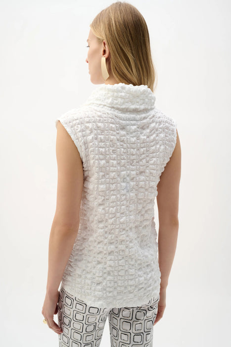 Joseph Ribkoff Bubble Jacquard Cowl Neck Top 262091