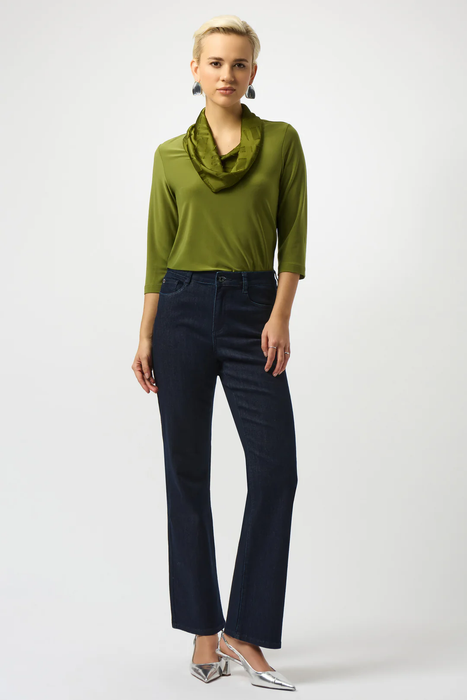 Joseph Ribkoff Cowl Neck 3/4 Sleeve Fitted Top 253211