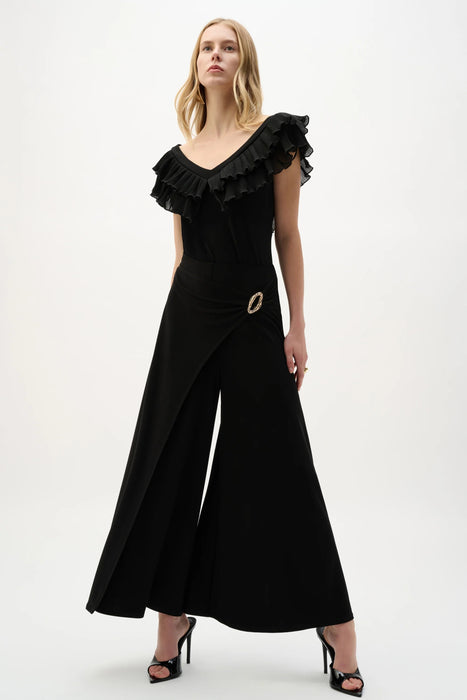 Joseph Ribkoff Buckle Detail Pull-On Culotte Pants 262150
