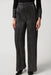 Joseph Ribkoff Style 234210 Dark Grey Metallic Crinkled Pleats Pull On Wide Leg Pants