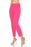 Joseph Ribkoff Style 231118 Dazzle Pink Textured Pull On Straight Cropped Pants