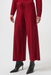 Joseph Ribkoff 244922 Deep Cherry Sequined Wide Leg Culotte Pants