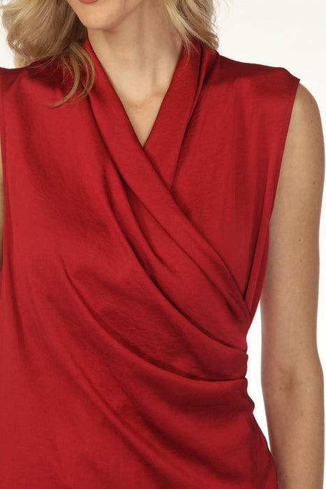 Joseph Ribkoff Wrap Neck Sleeveless Top 254215