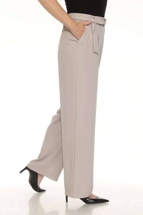 Joseph Ribkoff Dune Belted Pull On Wide Leg Pants 252104