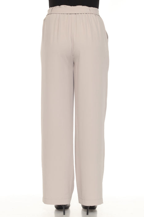 Joseph Ribkoff Dune Belted Pull On Wide Leg Pants 252104