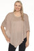 Joseph Ribkoff Style 251924 Dune/Gold Metallic Sweater Knit Poncho Top