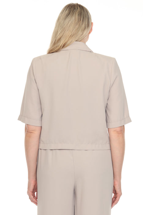 Joseph Ribkoff Dune One-Button Short Blazer Jacket 252105