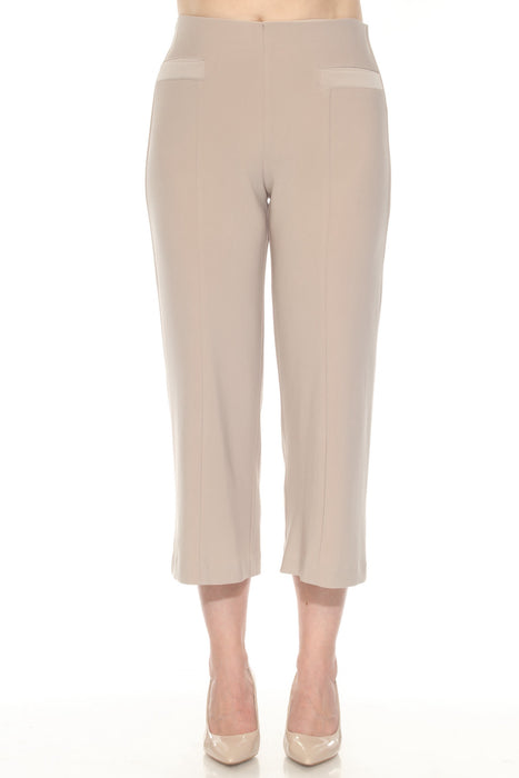 Joseph Ribkoff Style 251005 Dune Pull On Cropped Wide Leg Pants