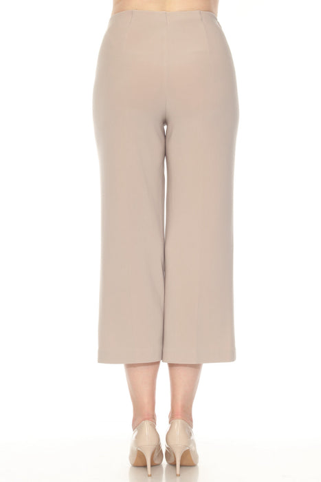Joseph Ribkoff Dune Pull On Cropped Wide Leg Pants 251005