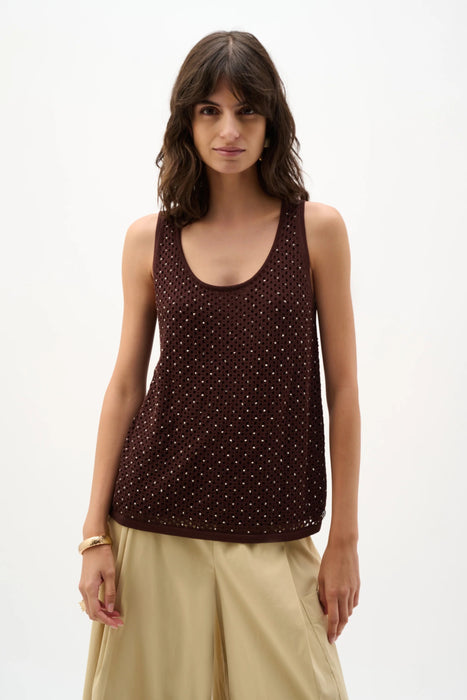 Joseph Ribkoff Embellished Knit Camisole Top 262957