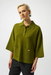Joseph Ribkoff 253962 Artichoke Collared 3/4 3/4 Sleeve Boxy Top