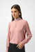 Joseph Ribkoff 253216 Antique Rose Embellished Mock Collar Long Sleeve Top