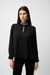 Joseph Ribkoff 253216 Block Embellished Mock Collar Long Sleeve Top