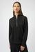 Joseph Ribkoff 254933 Black Embellished Zipped Mock Neck Pullover Sweater