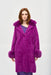 Joseph Ribkoff Style 243923 Empress Faux Fur Long Sleeve Coat
