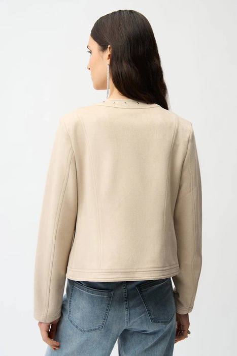 Joseph Ribkoff Studded Faux Suede Long Sleeves Jacket 261909