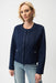 Joseph Ribkoff 261909 Midnight Blue Faux Suede Long Sleeves Jacket