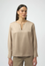 Joseph Ribkoff 254135 Fawn Keyhole Neckline Long Sleeves Top