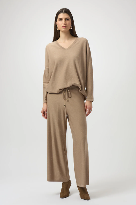 Joseph Ribkoff Black Sequined Long Sleeve Boxy Top 244921