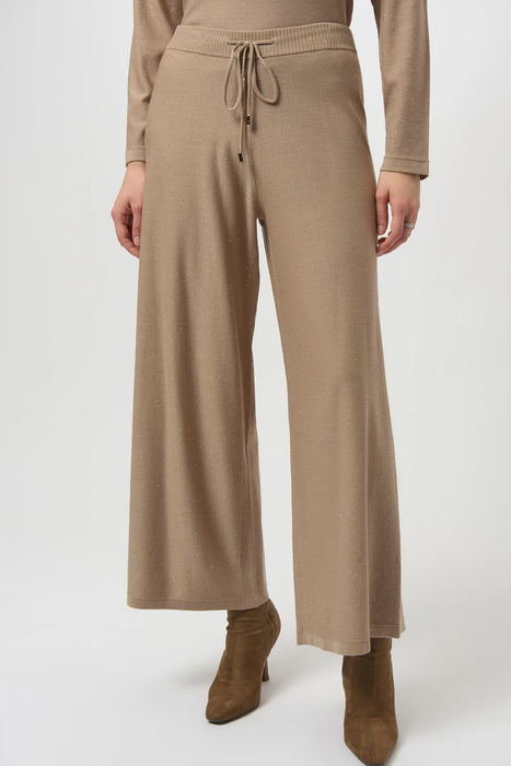 Joseph Ribkoff 244922 Fawn Sequined Wide Leg Culotte Pants