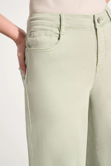 Joseph Ribkoff Wide Leg Frayed Cropped Jeans 262918