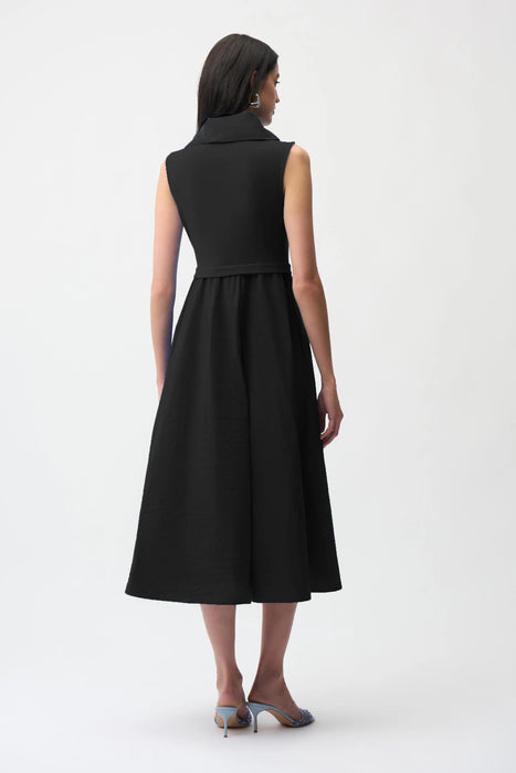 Joseph Ribkoff Shawl Collar Midi Fit and Flare Dress 261274