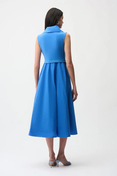Joseph Ribkoff Shawl Collar Midi Fit and Flare Dress 261274