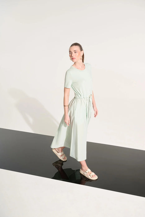 Joseph Ribkoff Drawstring Waist Maxi Fit & Flare Dress 262627